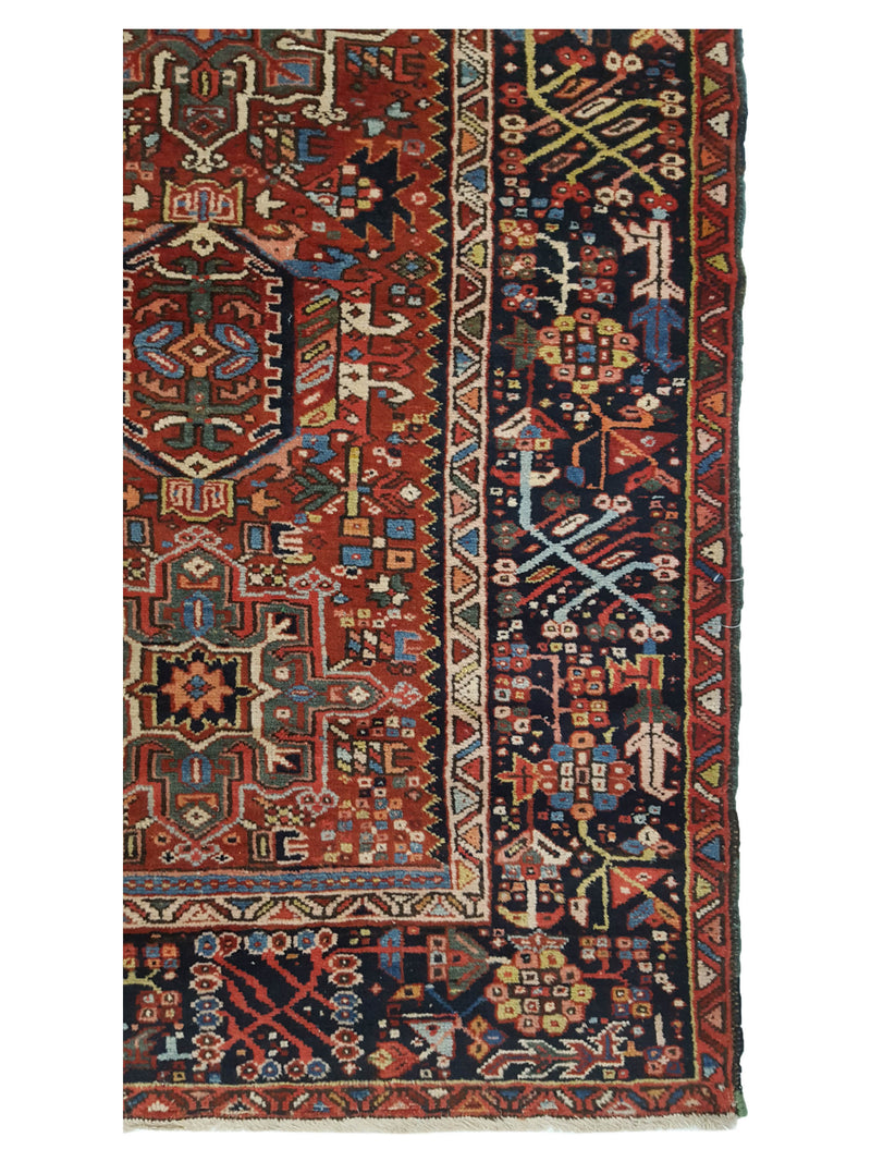 Fasa Antique Karajah 2690 Rust Rust Traditional Antique Rug