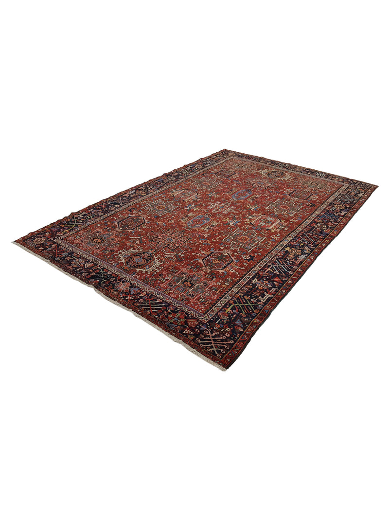 Fasa Antique Karajah 2690 Rust Rust Traditional Antique Rug