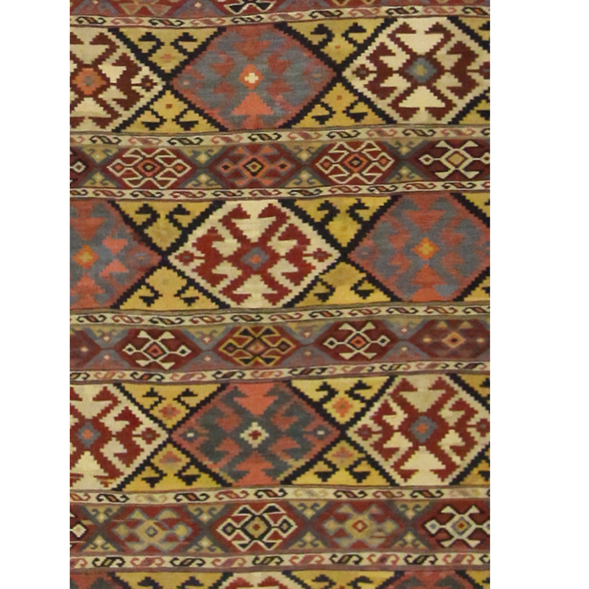 Fasa Antique Shirvan Kilim 2692 Multi Brown Kilim Antique Rug