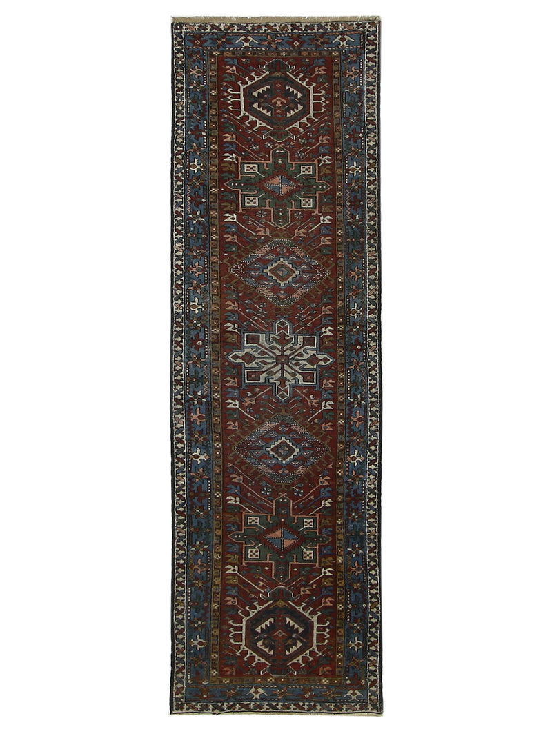 Fasa Antique Heriz  Rust Blue Traditional