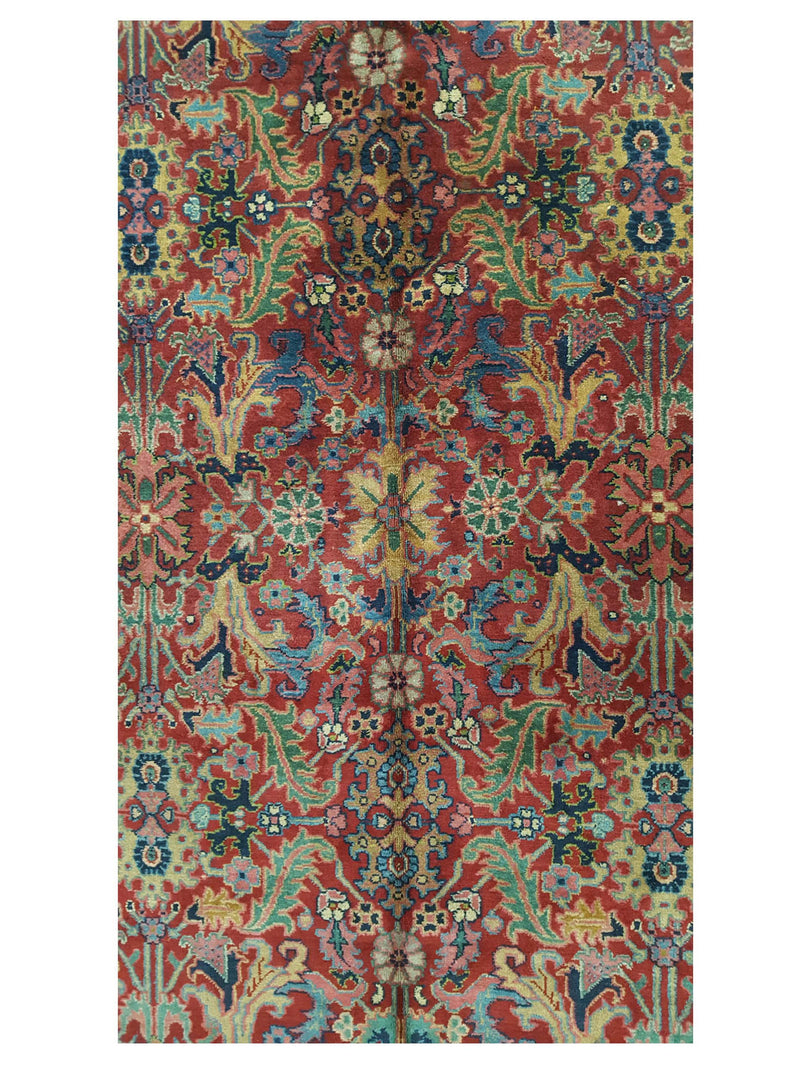 Fasa Antique Heriz 2835 Rust Indigo Traditional Antique Rug