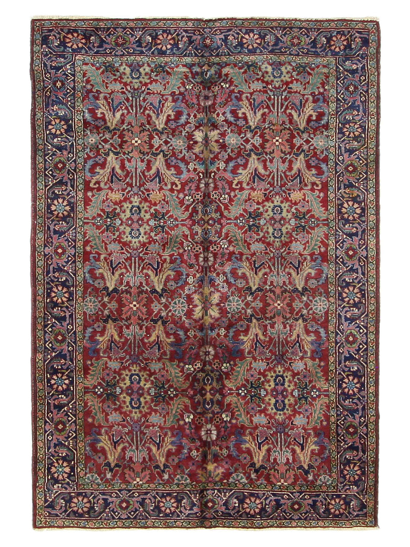 Fasa Antique Heriz  Rust Indigo Traditional