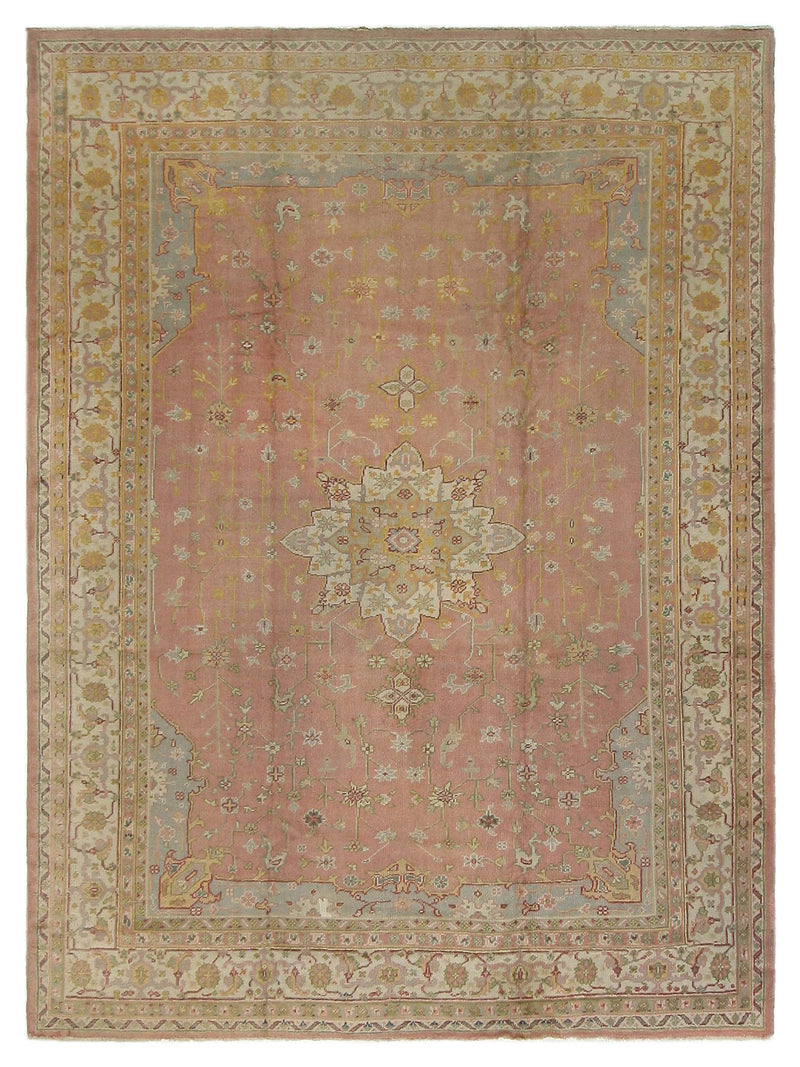 Fasa Antique Ushak  Pink Ivory Traditional