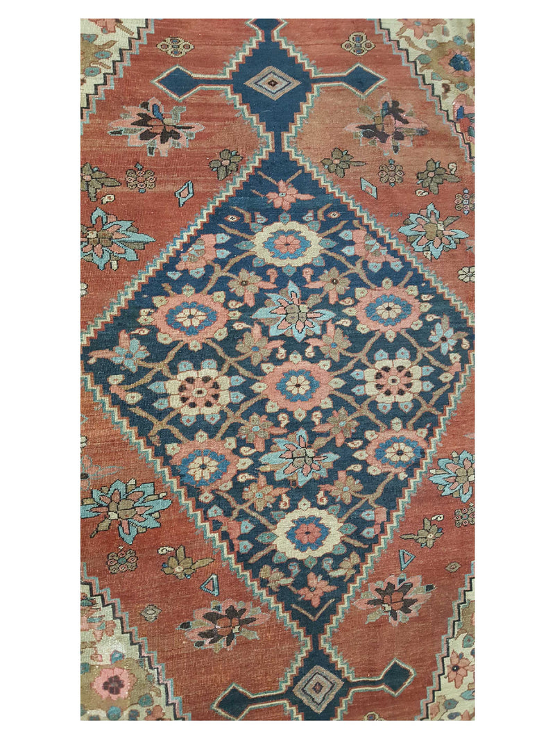 Fasa Antique Bakhsheyesh 2901 Ivory Rust Traditional Antique Rug