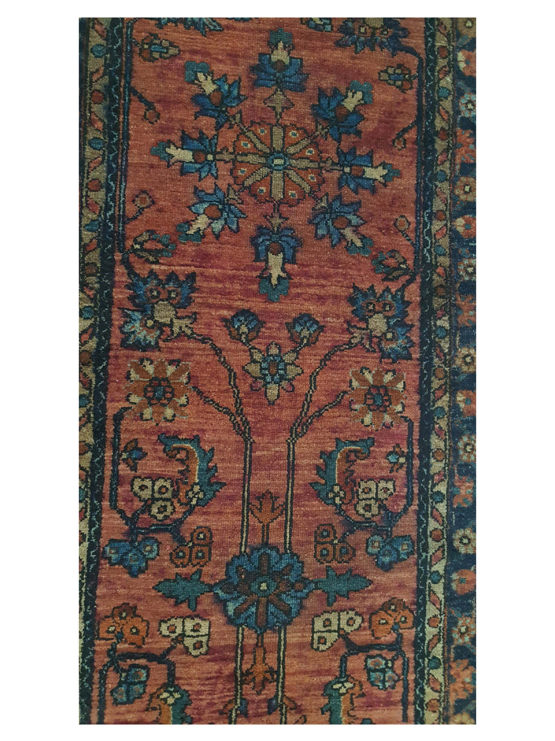 Fasa Antique Lilian 2958 Rust Indigo Traditional Antique Rug