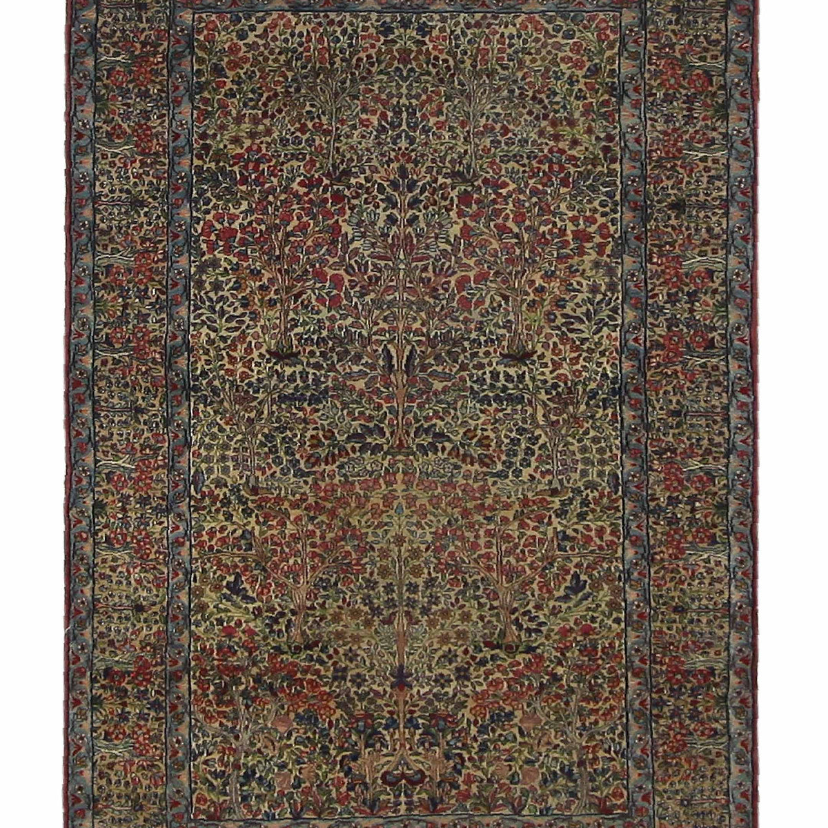 Fasa Antique Kerman  Ivory Multi Traditional