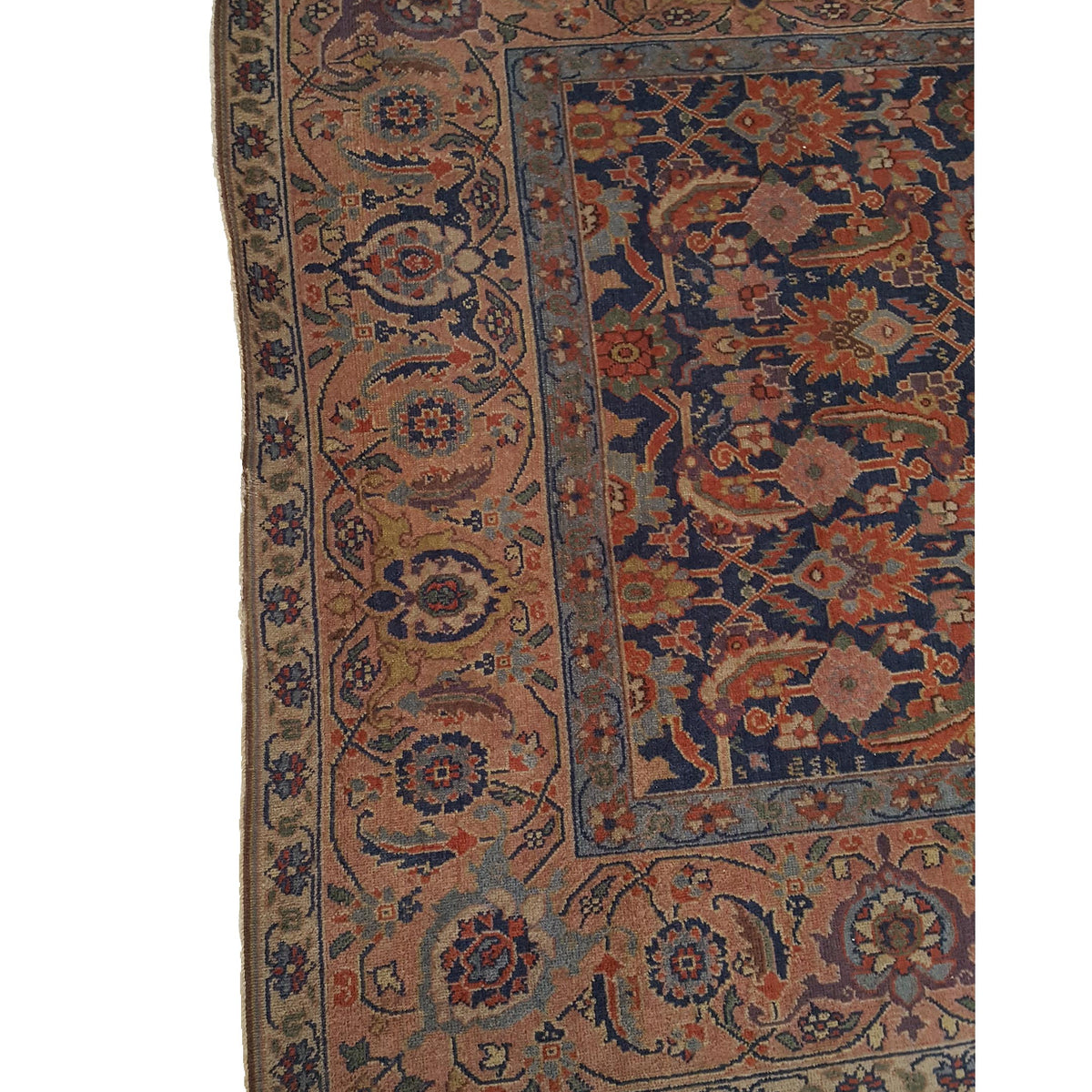 Fasa Antique Farahan 3110 Indigo Lt.Rust Traditional Antique Rug