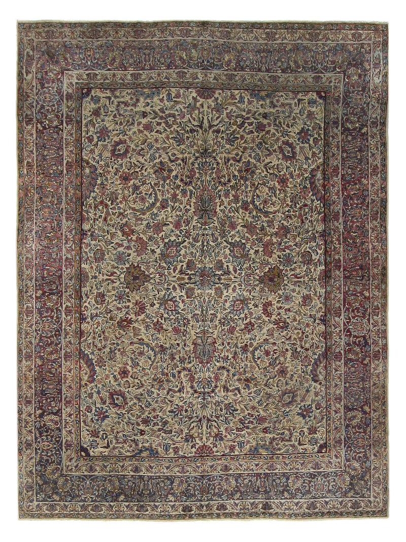 Fasa Antique Raver Kerman  Gold Brown Traditional