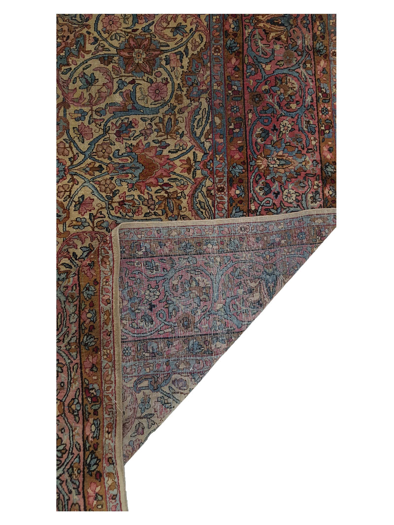 Fasa Antique Kerman 3168 Rust Coral Traditional Antique Rug