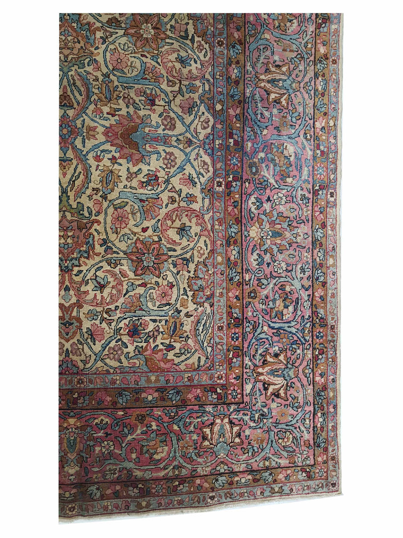 Fasa Antique Kerman 3168 Rust Coral Traditional Antique Rug