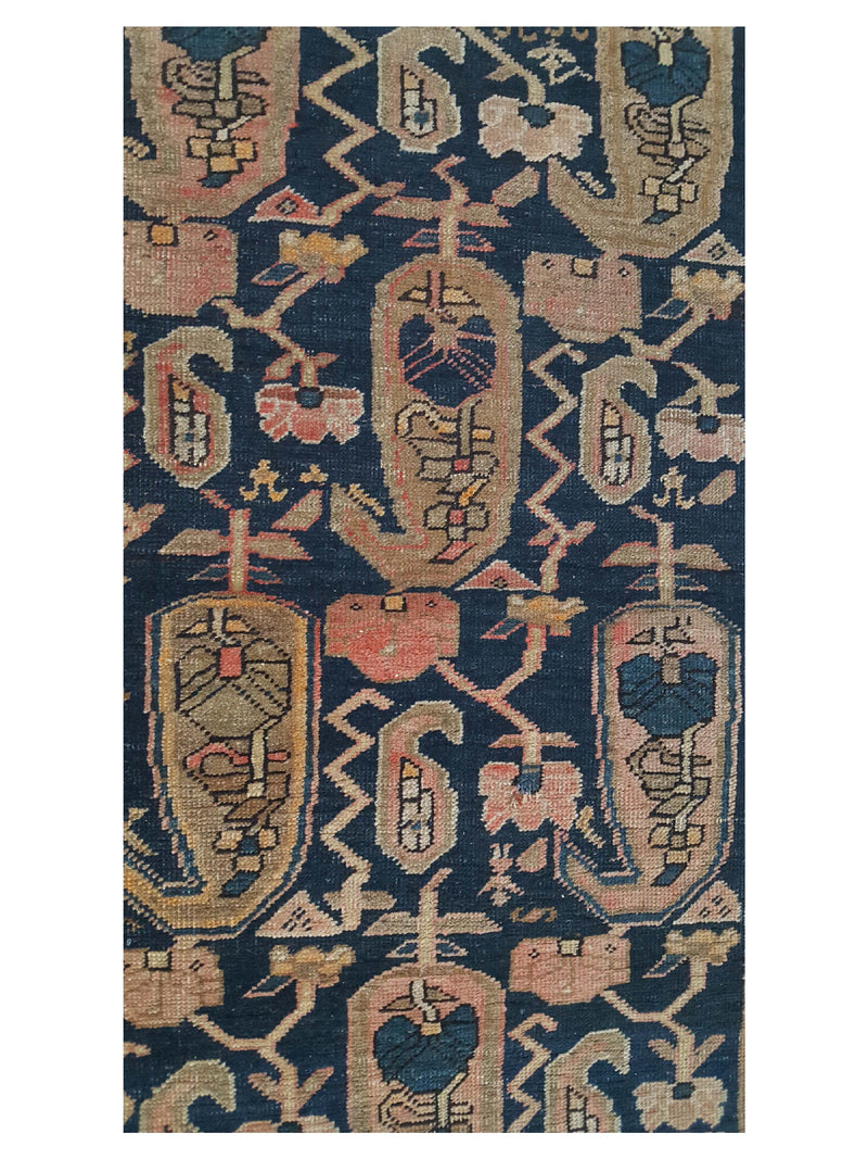 Fasa Antique Kurdish 3253 Beige Ivory Traditional Antique Rug