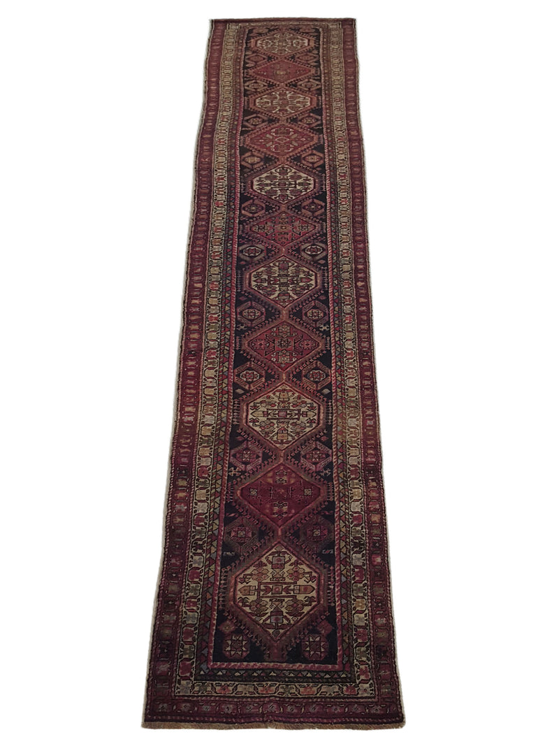 Fasa Antique Karabagh 3302 Rust Ivory Traditional Antique Rug