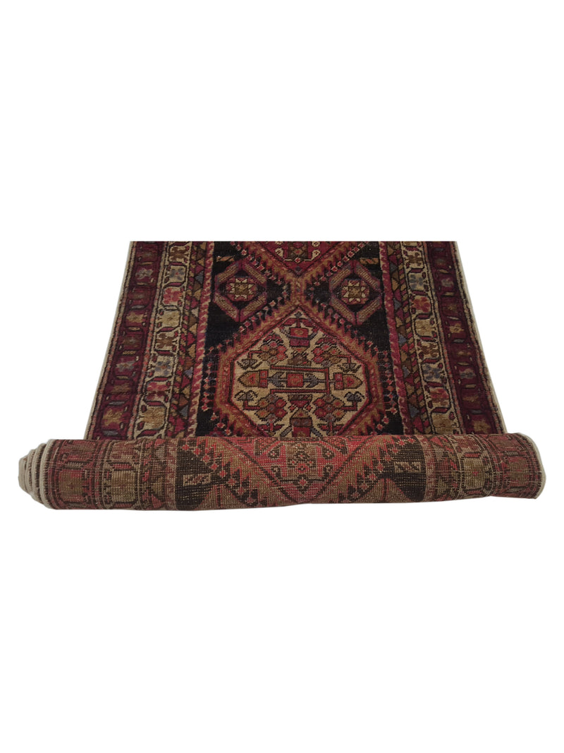 Fasa Antique Karabagh 3302 Rust Ivory Traditional Antique Rug