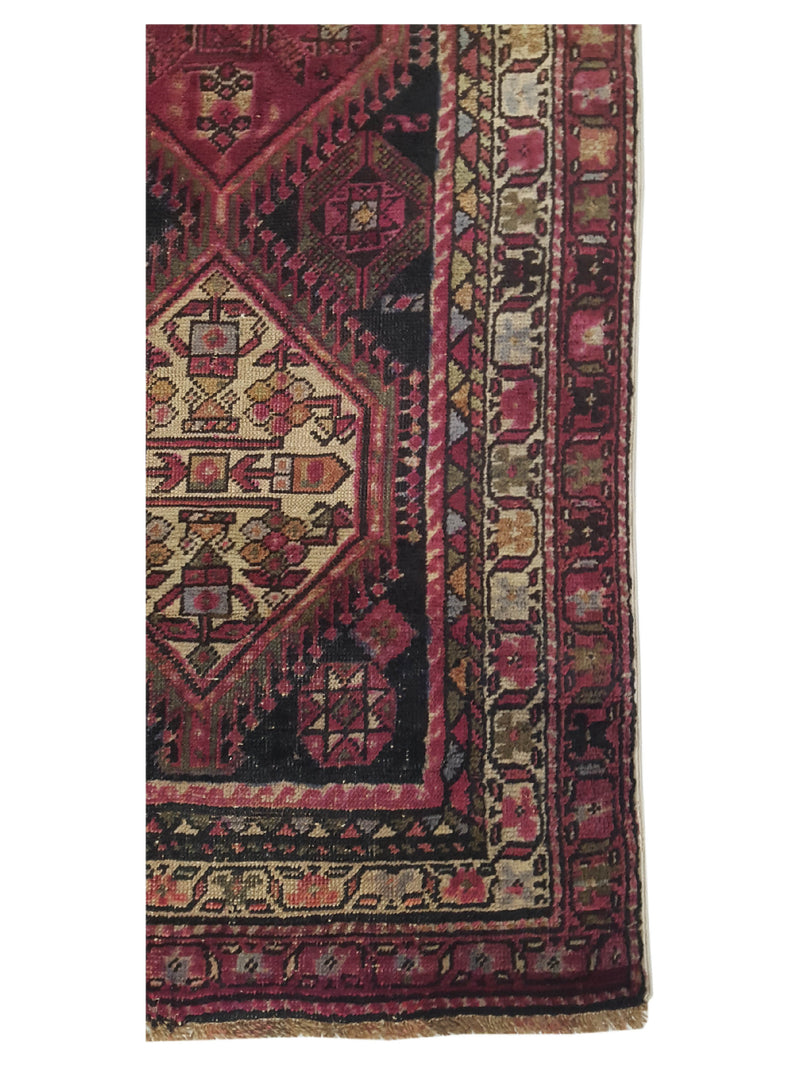 Fasa Antique Karabagh 3302 Rust Ivory Traditional Antique Rug