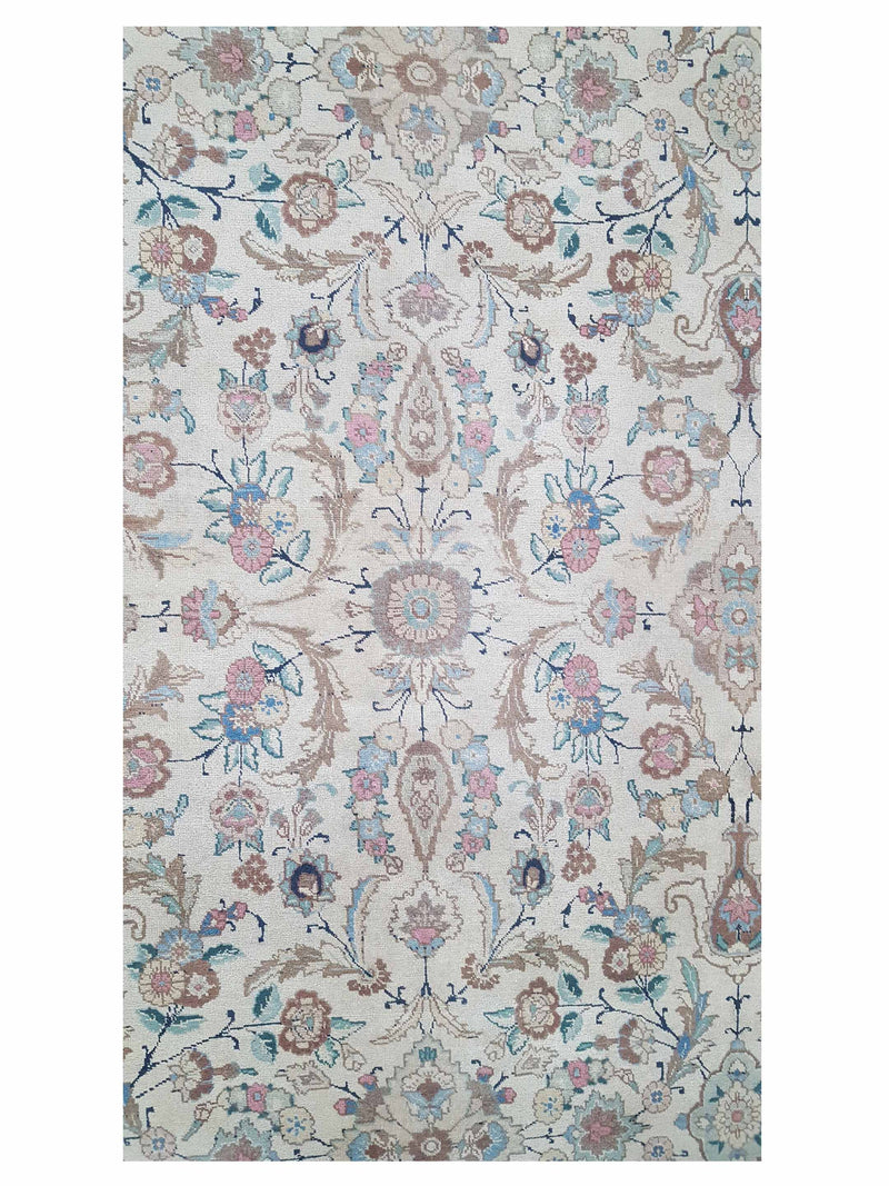 Fasa Antique Tabriz 3306 Ivory Ivory Traditional Antique Rug