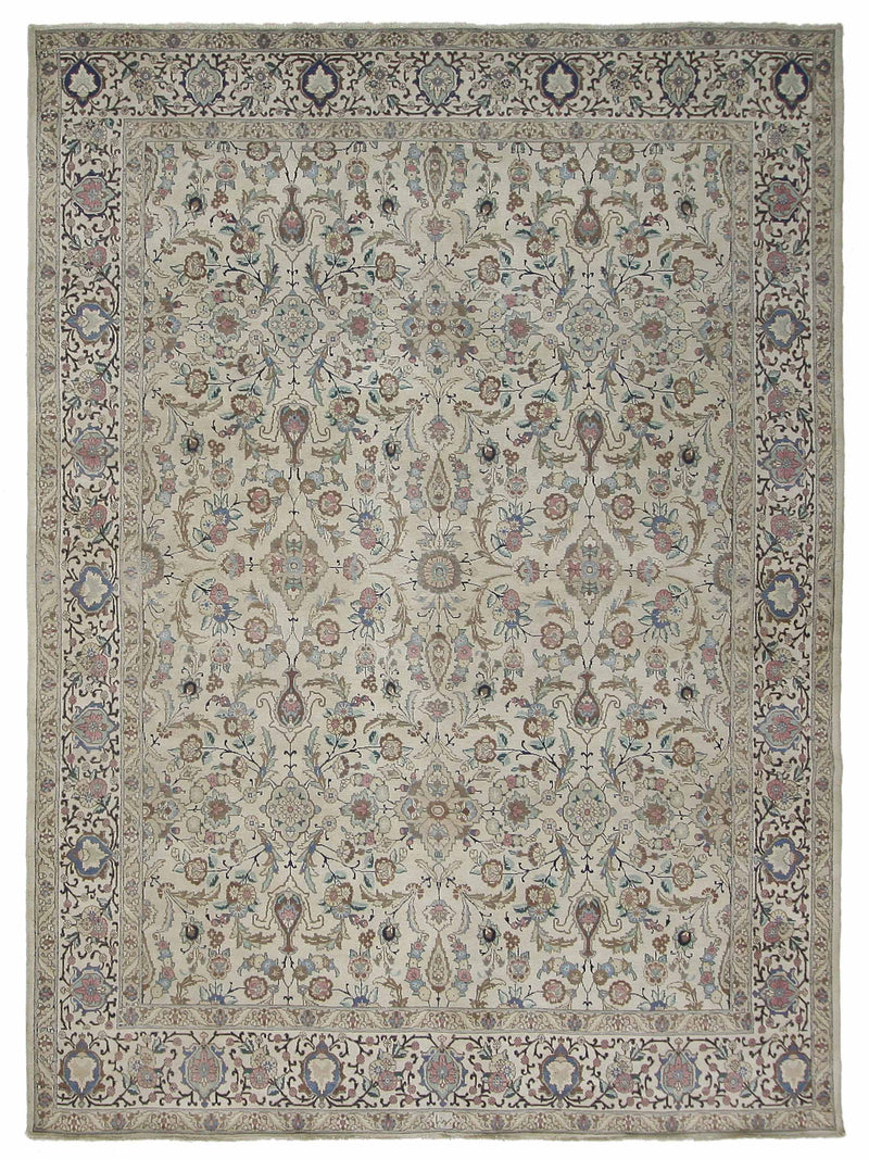 Fasa Antique Tabriz  Ivory Ivory Traditional