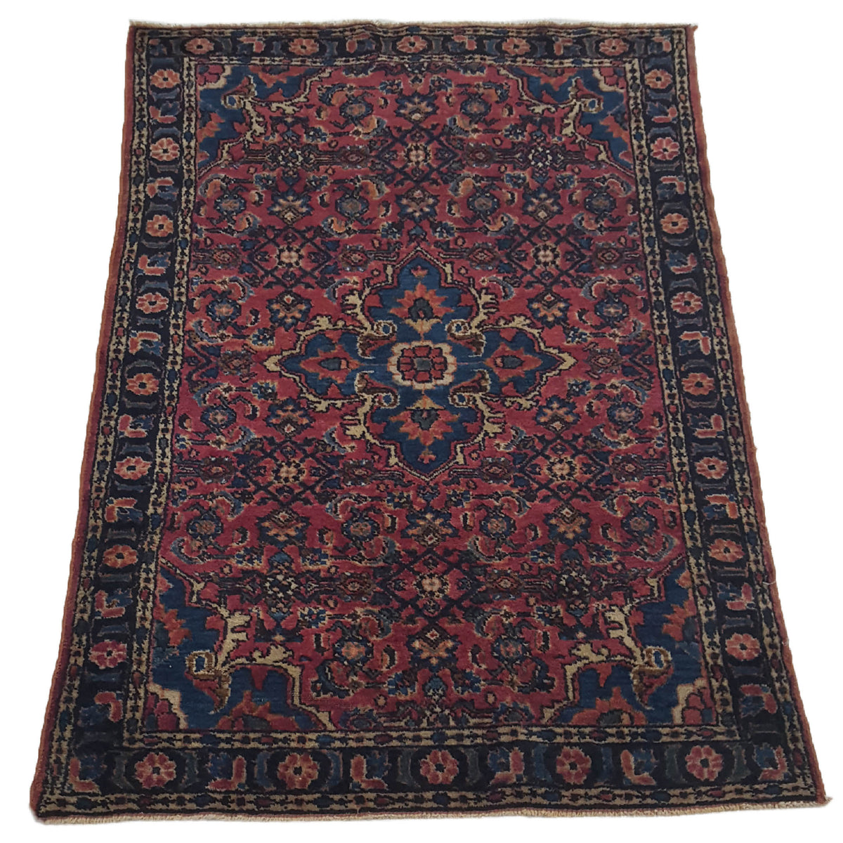 Fasa Antique Malayer 3308 Mauve Navy Traditional Antique Rug