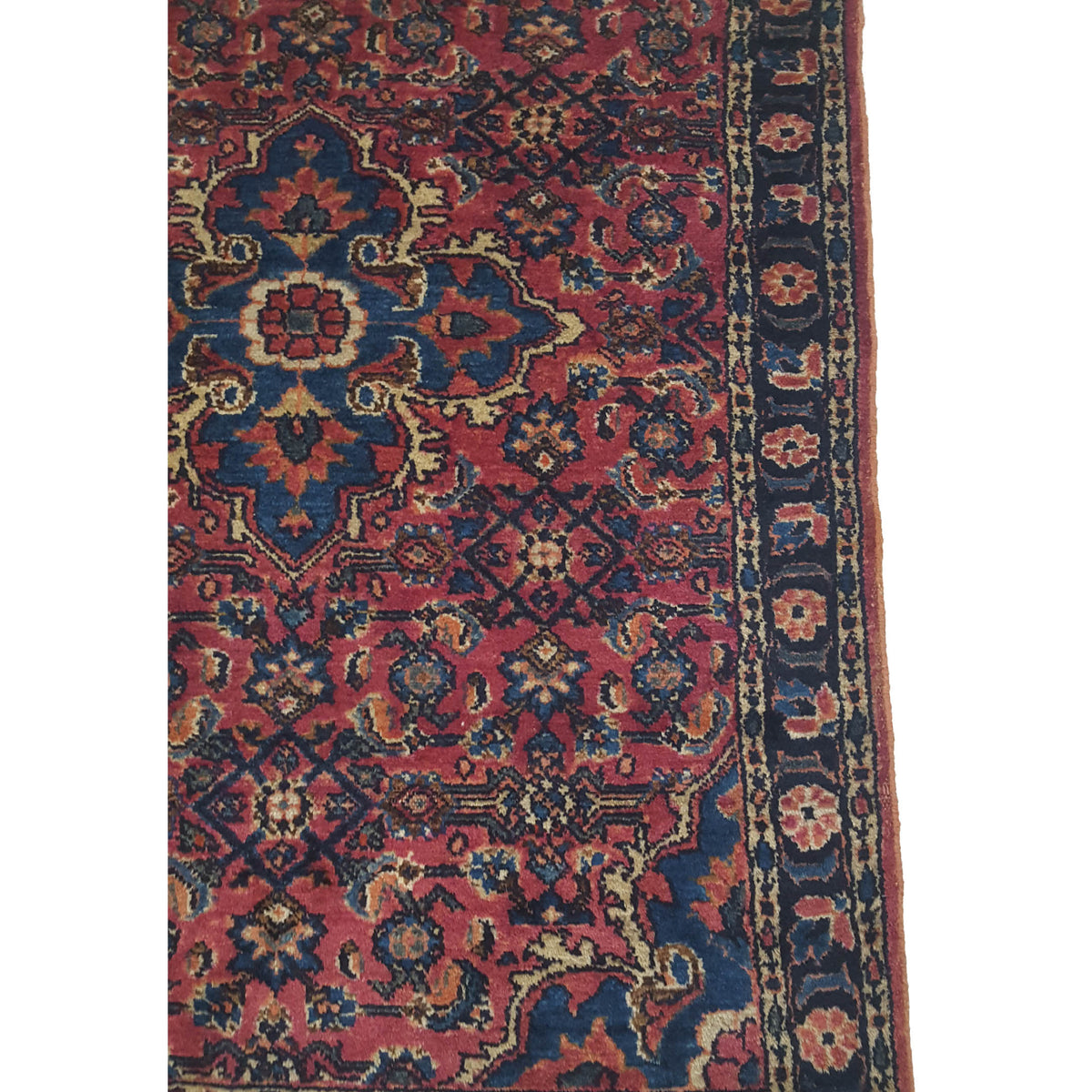 Fasa Antique Malayer 3308 Mauve Navy Traditional Antique Rug
