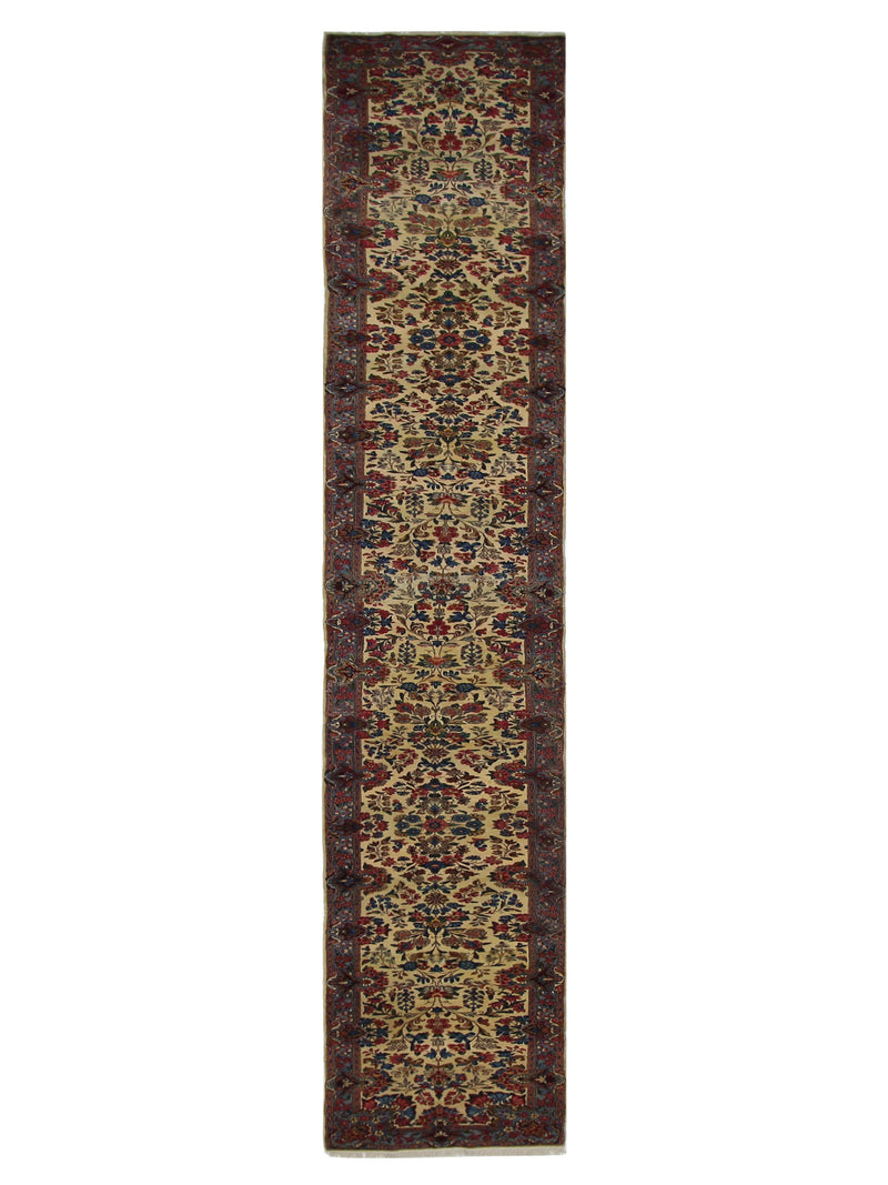 Fasa Antique Kerman  Ivory Coral Traditional