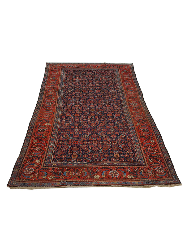 Fasa Antique Malayer 3313 Indigo Rust Traditional Antique Rug