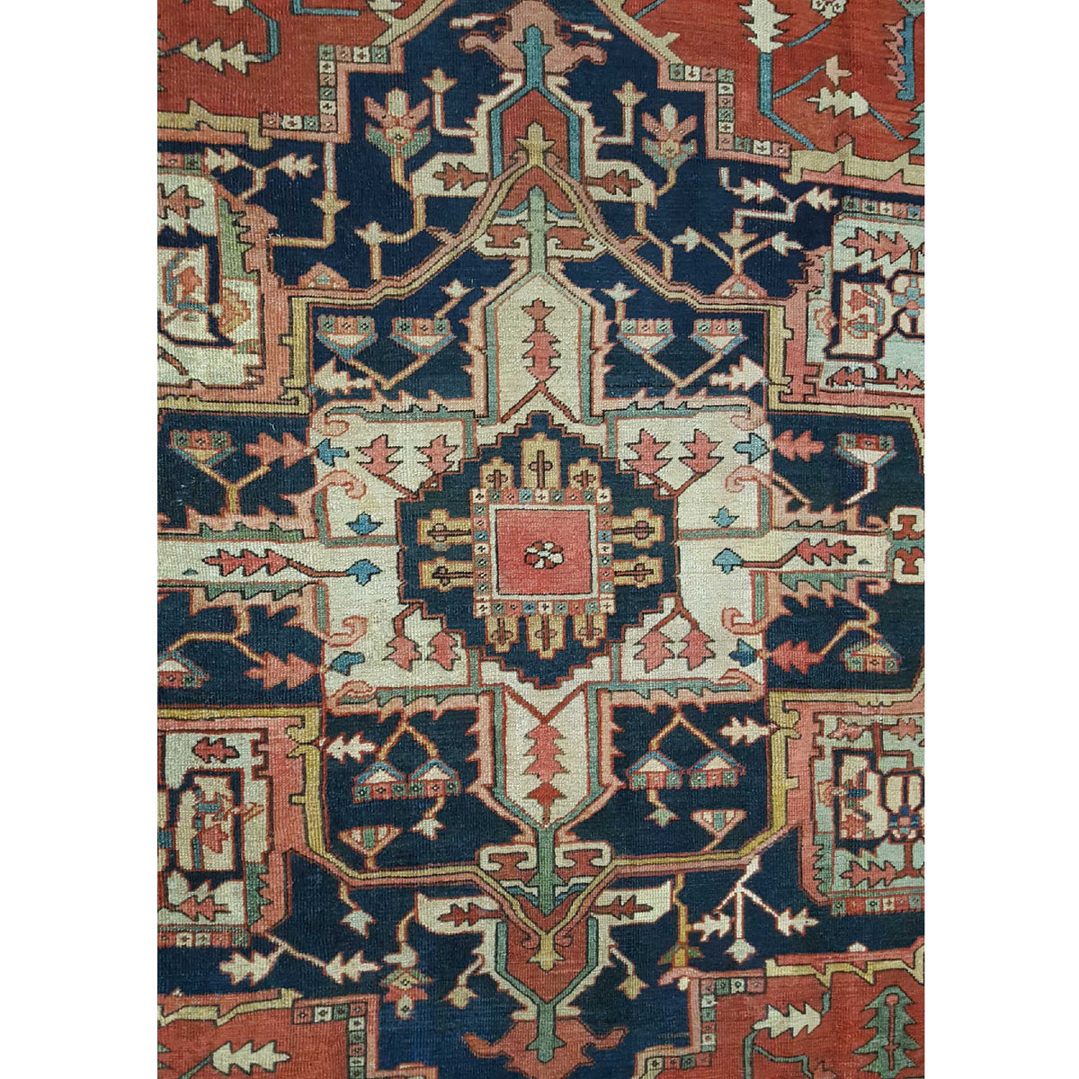 Fasa Antique Serapi 3335 Rust Rust Traditional Antique Rug
