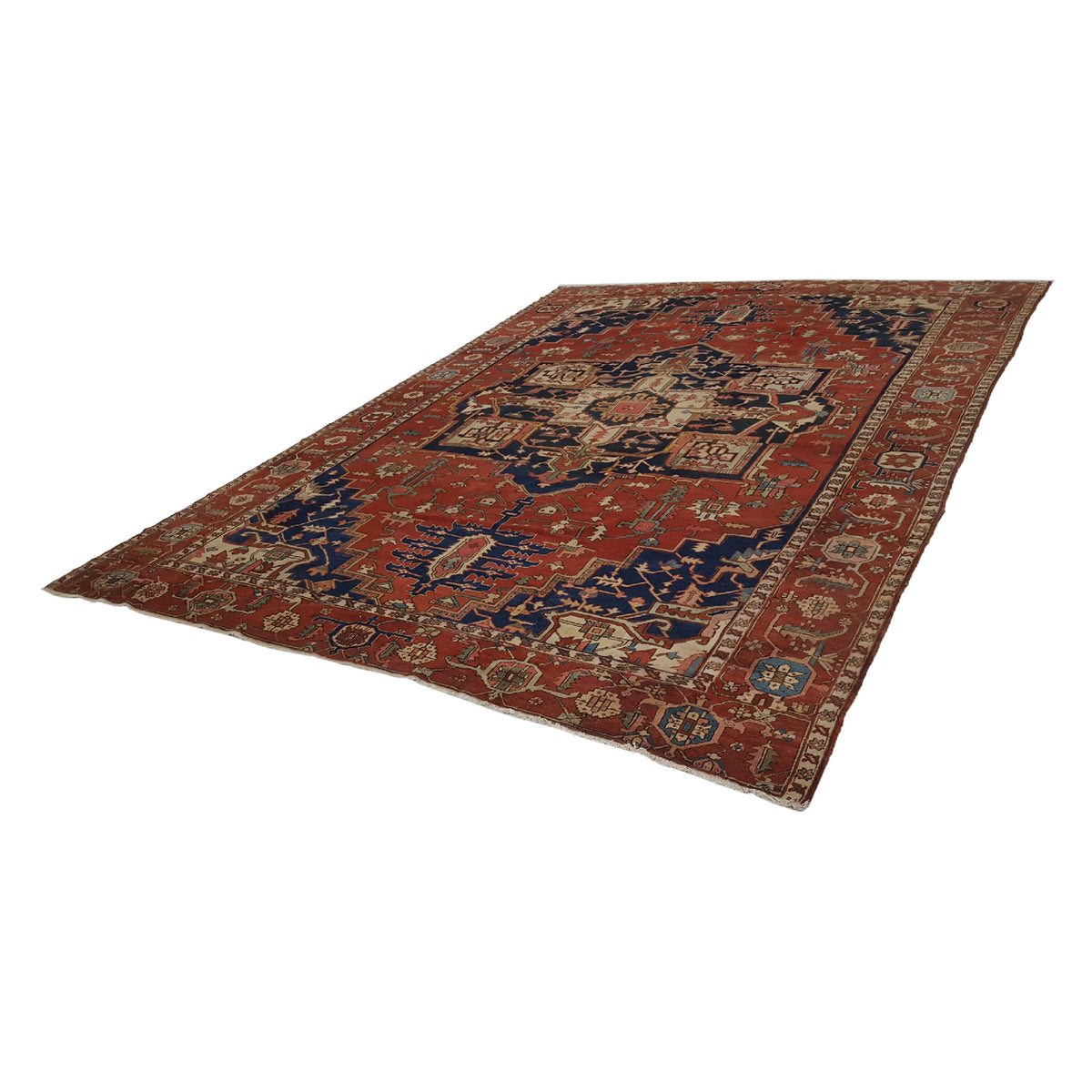 Fasa Antique Serapi 3335 Rust Rust Traditional Antique Rug