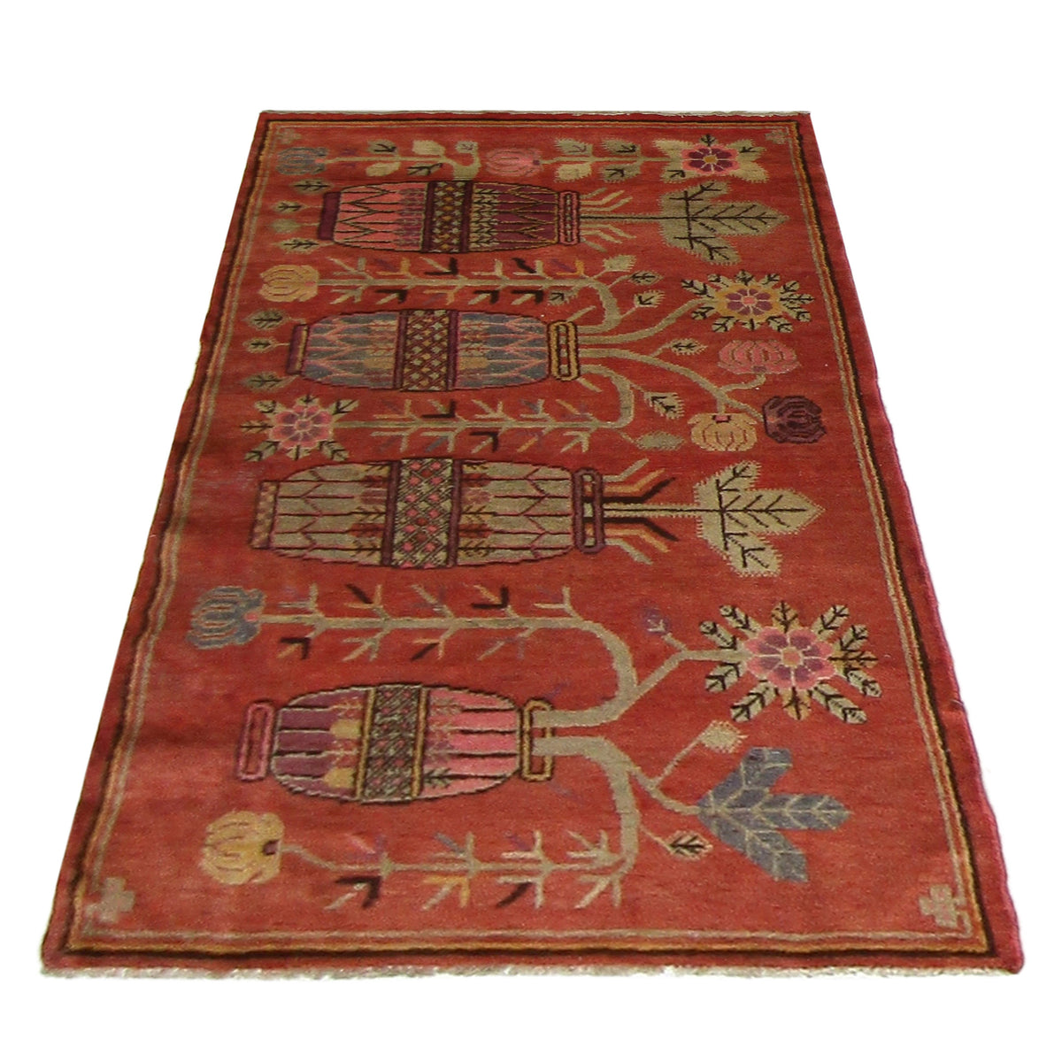 Fasa Antique Samarkand 3365 Rust Red Rust Traditional Antique Rug