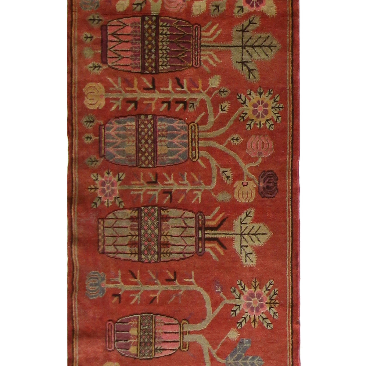 Fasa Antique Samarkand  Rust Red Rust Traditional