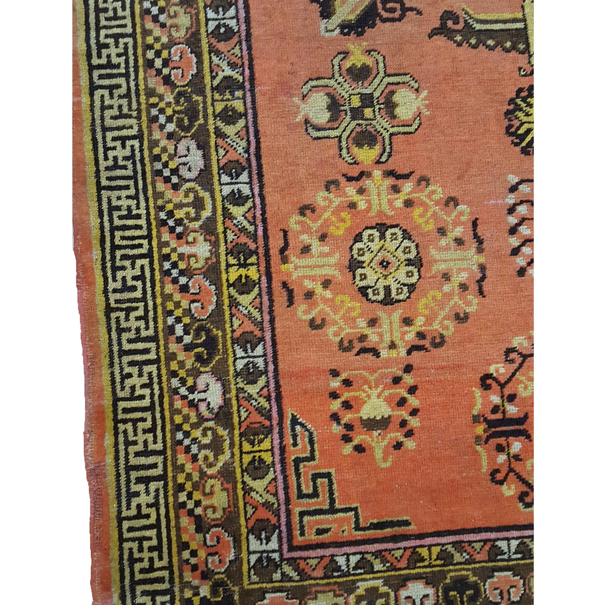 Fasa Antique Samarkand 3372 Orange Brown Traditional Antique Rug