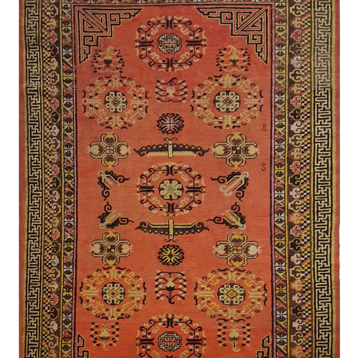 Fasa Antique Samarkand  Orange Brown Traditional