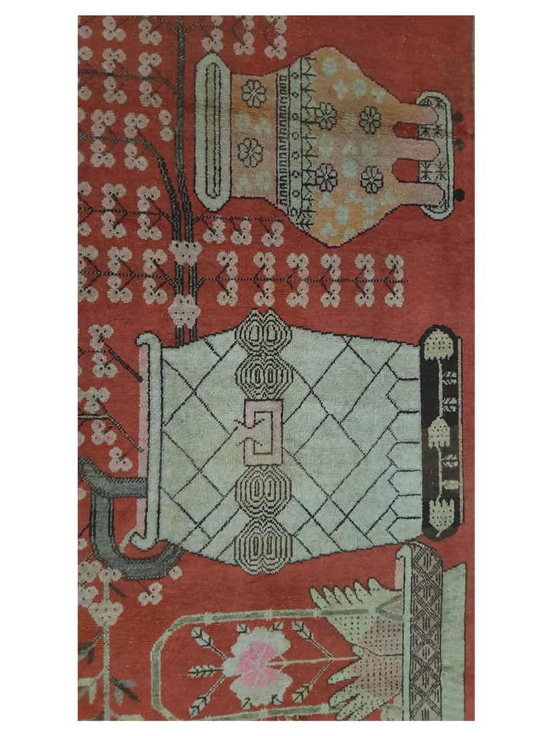 Fasa Antique Samarkand 3379 Rust Cream Traditional Antique Rug