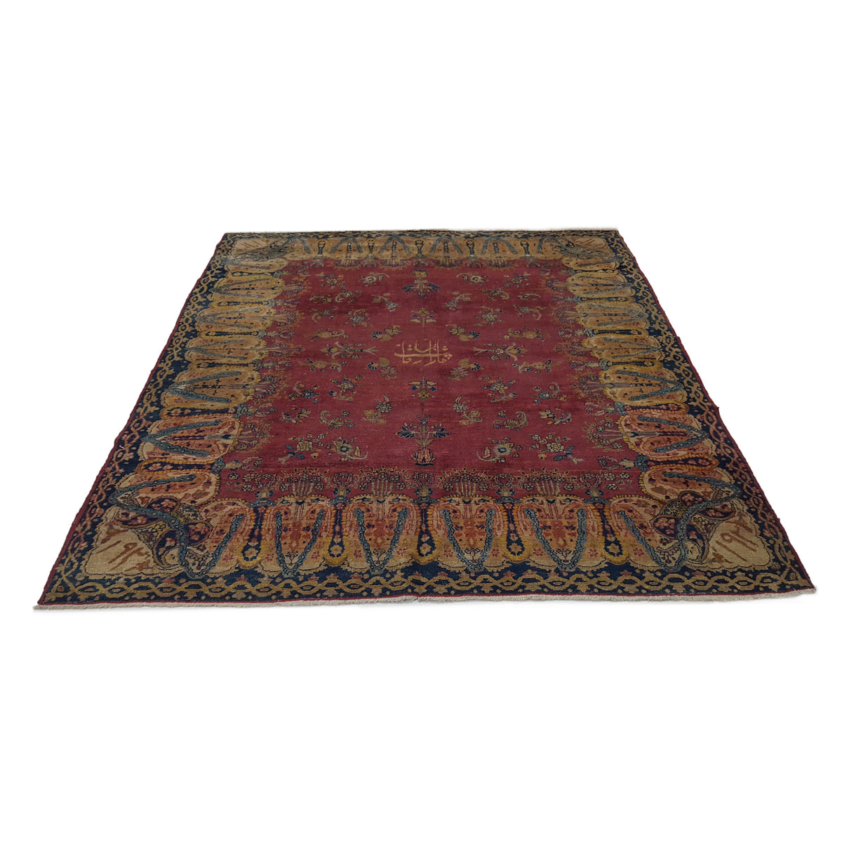 Fasa Antique Kazan 3553 Rust Ivory Traditional Antique Rug