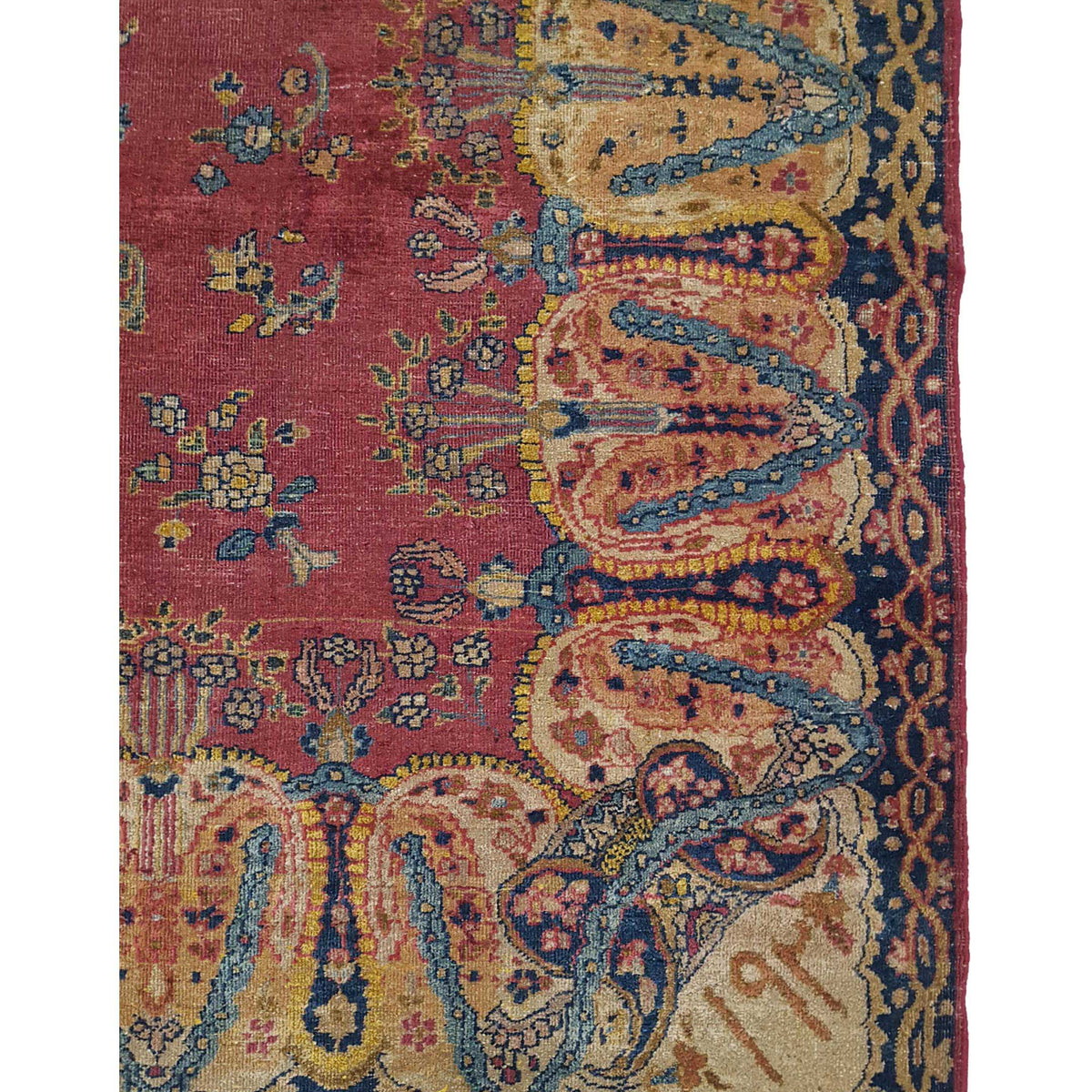 Fasa Antique Kazan 3553 Rust Ivory Traditional Antique Rug