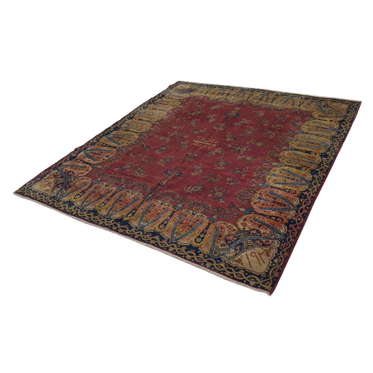 Fasa Antique Kazan 3553 Rust Ivory Traditional Antique Rug