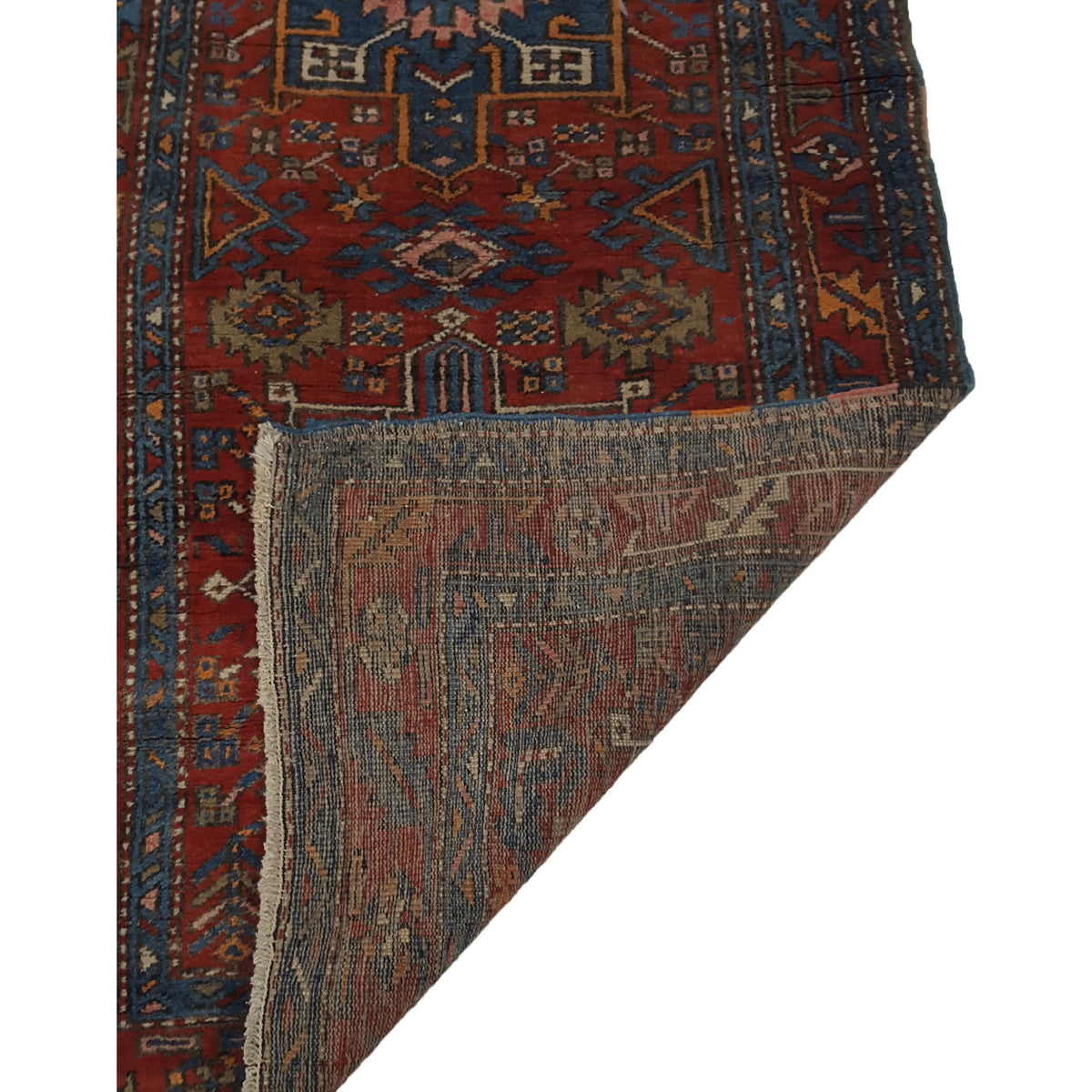 Fasa Antique Heriz 3578 Rust Rust Traditional Antique Rug