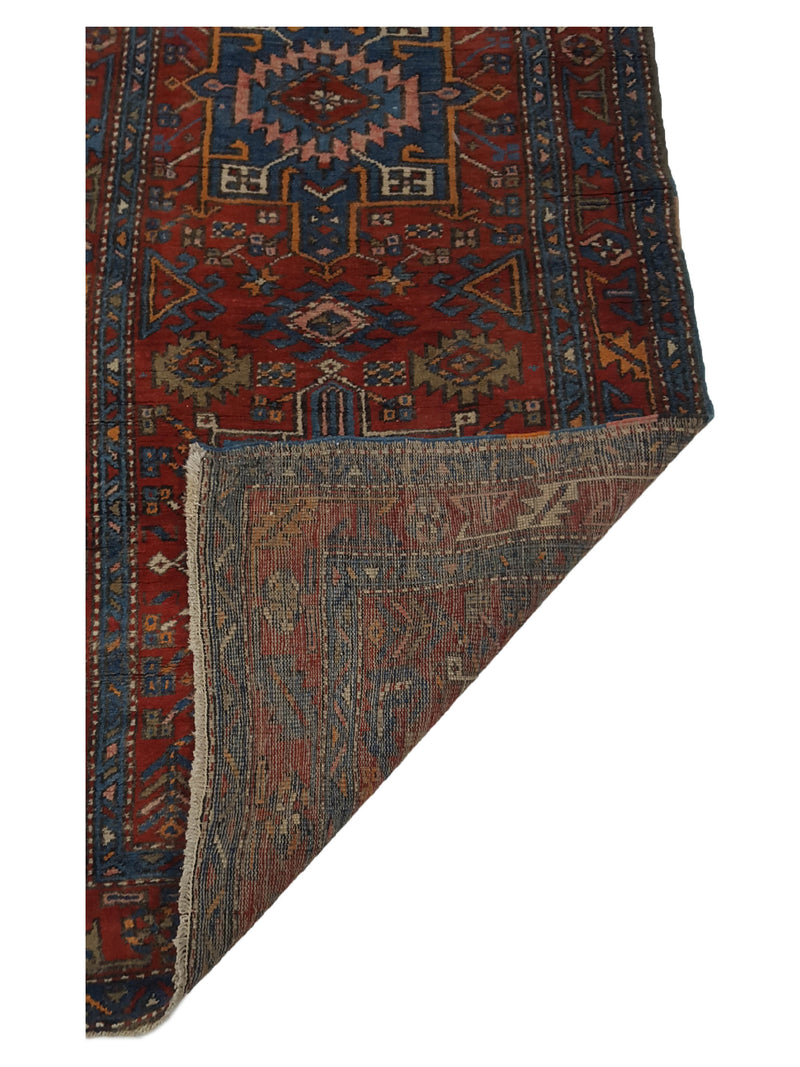 Fasa Antique Heriz 3578 Rust Rust Traditional Antique Rug