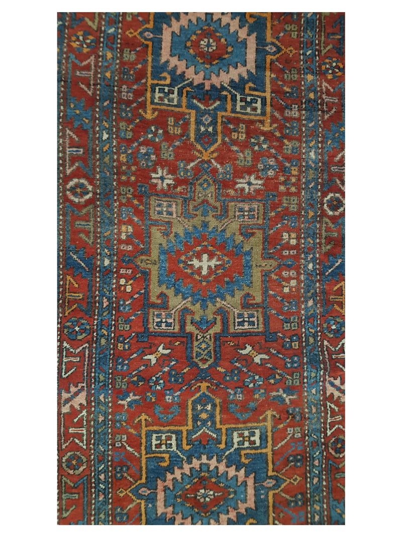 Fasa Antique Heriz 3578 Rust Rust Traditional Antique Rug