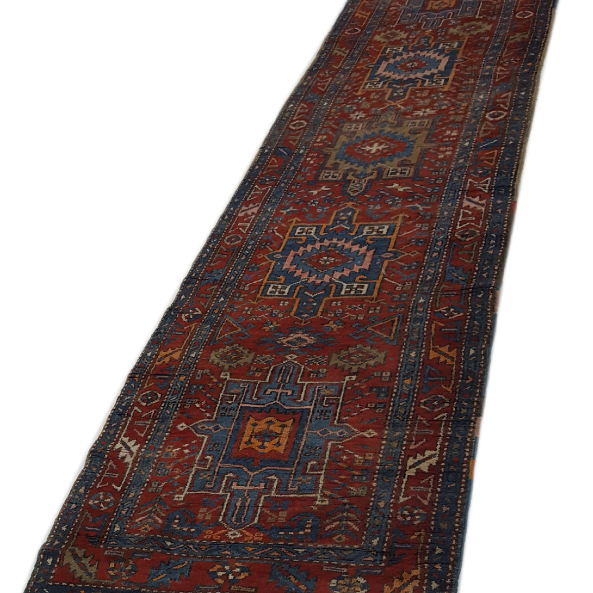 Fasa Antique Heriz 3578 Rust Rust Traditional Antique Rug