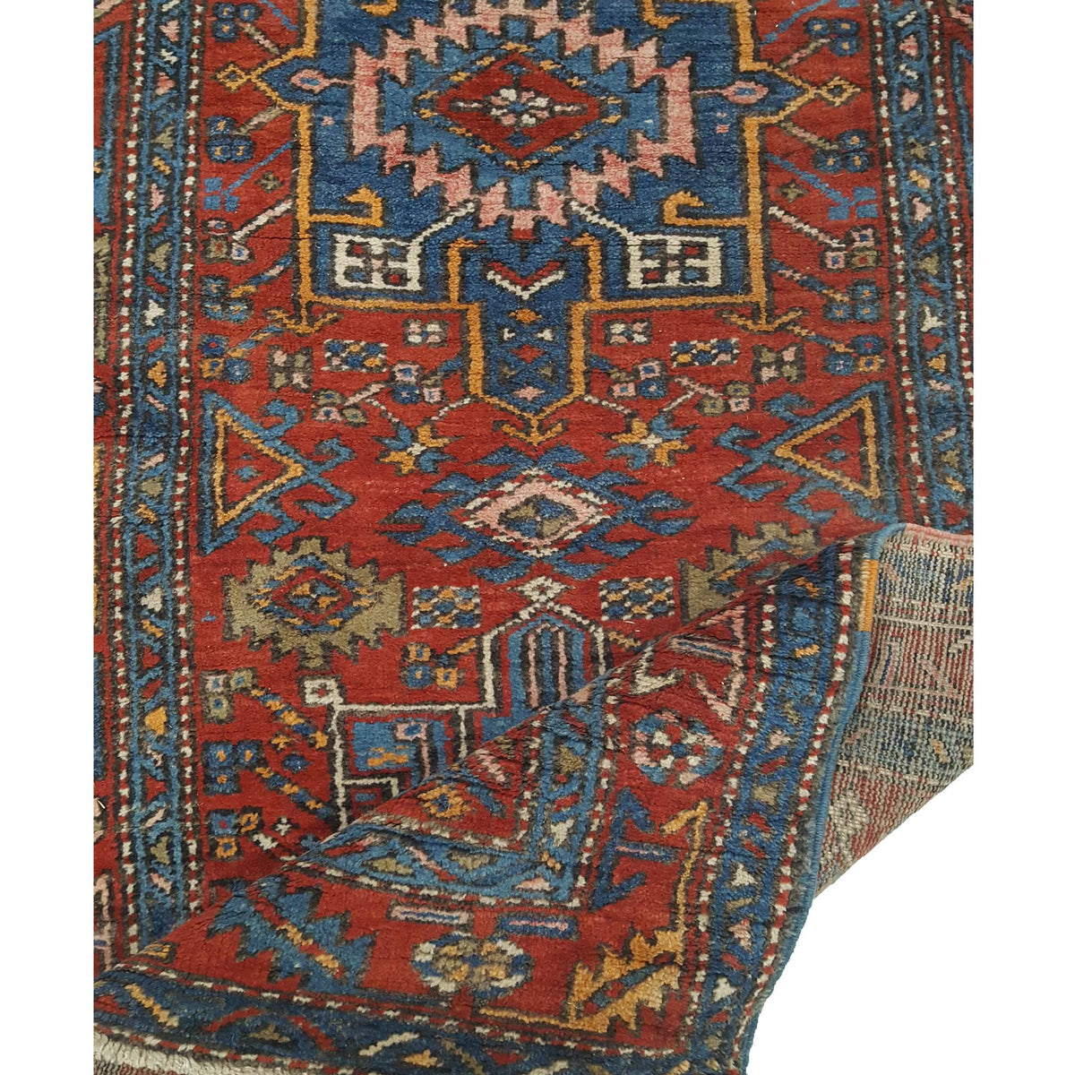Fasa Antique Heriz 3578 Rust Rust Traditional Antique Rug