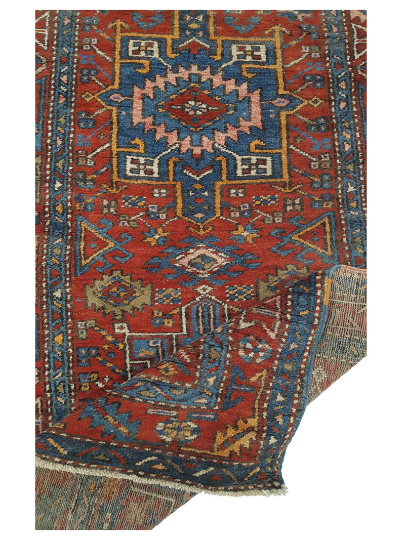 Fasa Antique Heriz 3578 Rust Rust Traditional Antique Rug