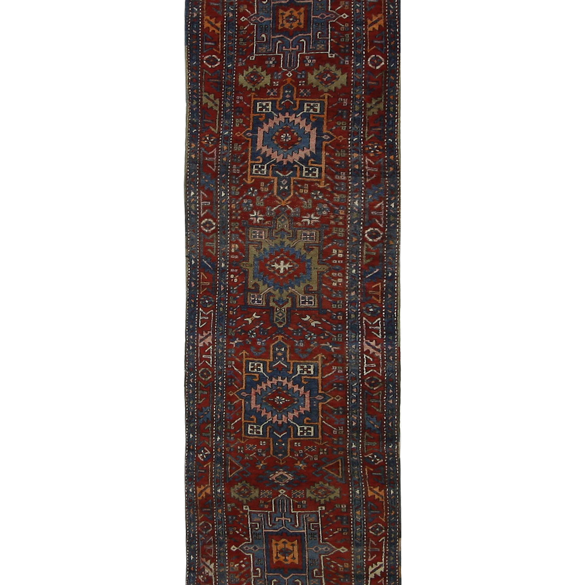 Fasa Antique Heriz  Rust Rust Traditional
