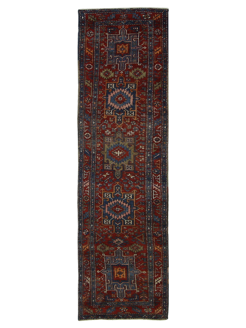 Fasa Antique Heriz  Rust Rust Traditional