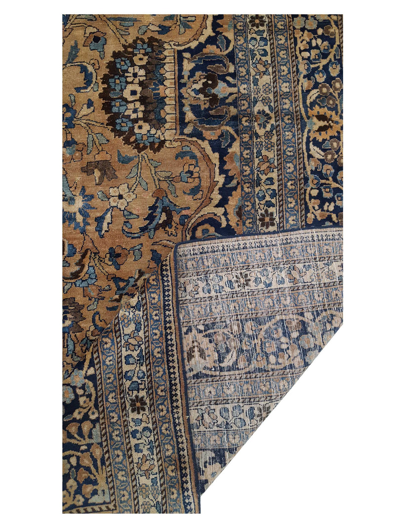 Fasa Antique Yazad 3586 Lt.Brown Brown Traditional Antique Rug