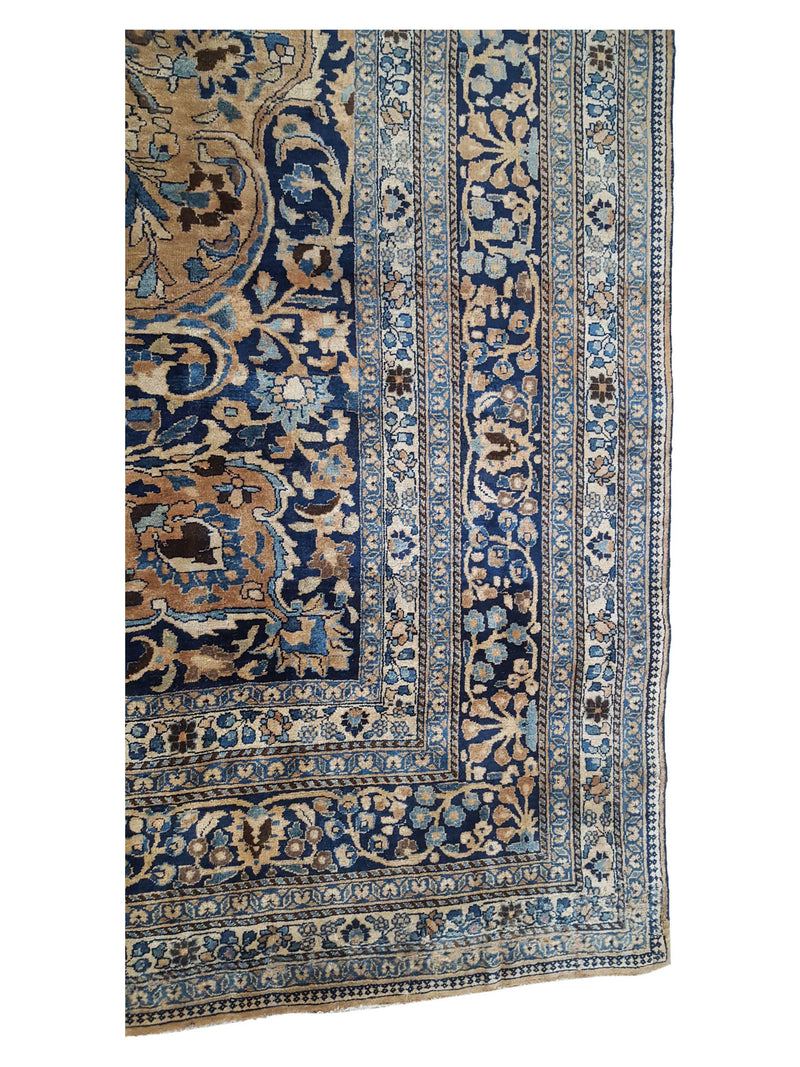 Fasa Antique Yazad 3586 Lt.Brown Brown Traditional Antique Rug