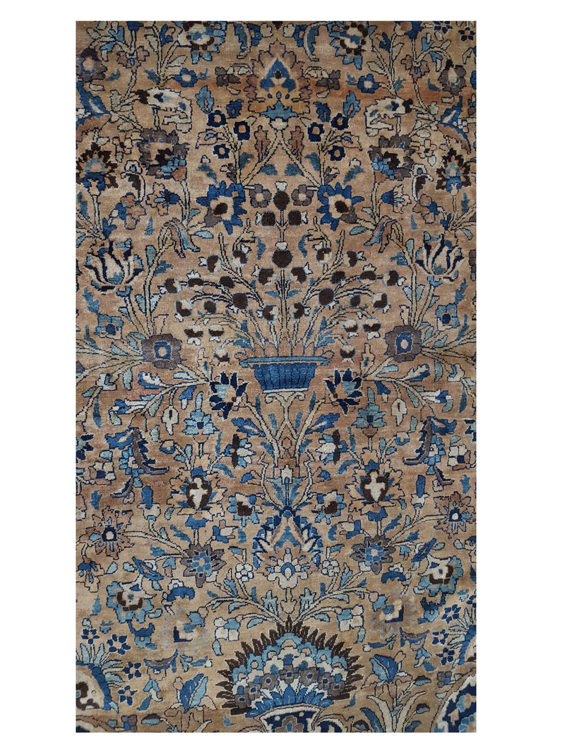 Fasa Antique Yazad 3586 Lt.Brown Brown Traditional Antique Rug