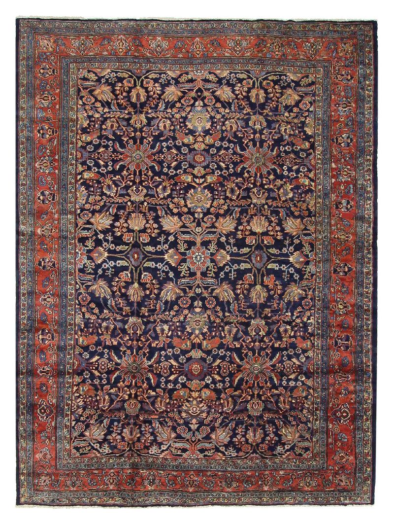 Fasa Antique Bibikabad  Indigo Rust Traditional