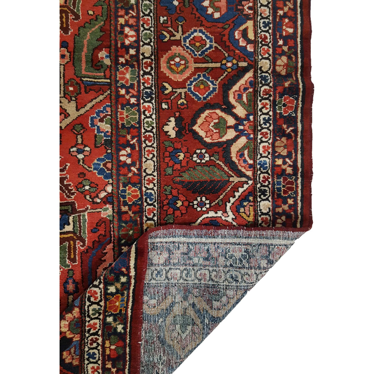 Fasa Antique Bakhtiyari 3701 Red Red Traditional Antique Rug