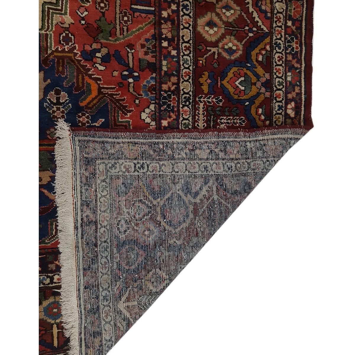 Fasa Antique Bakhtiyari 3701 Red Red Traditional Antique Rug