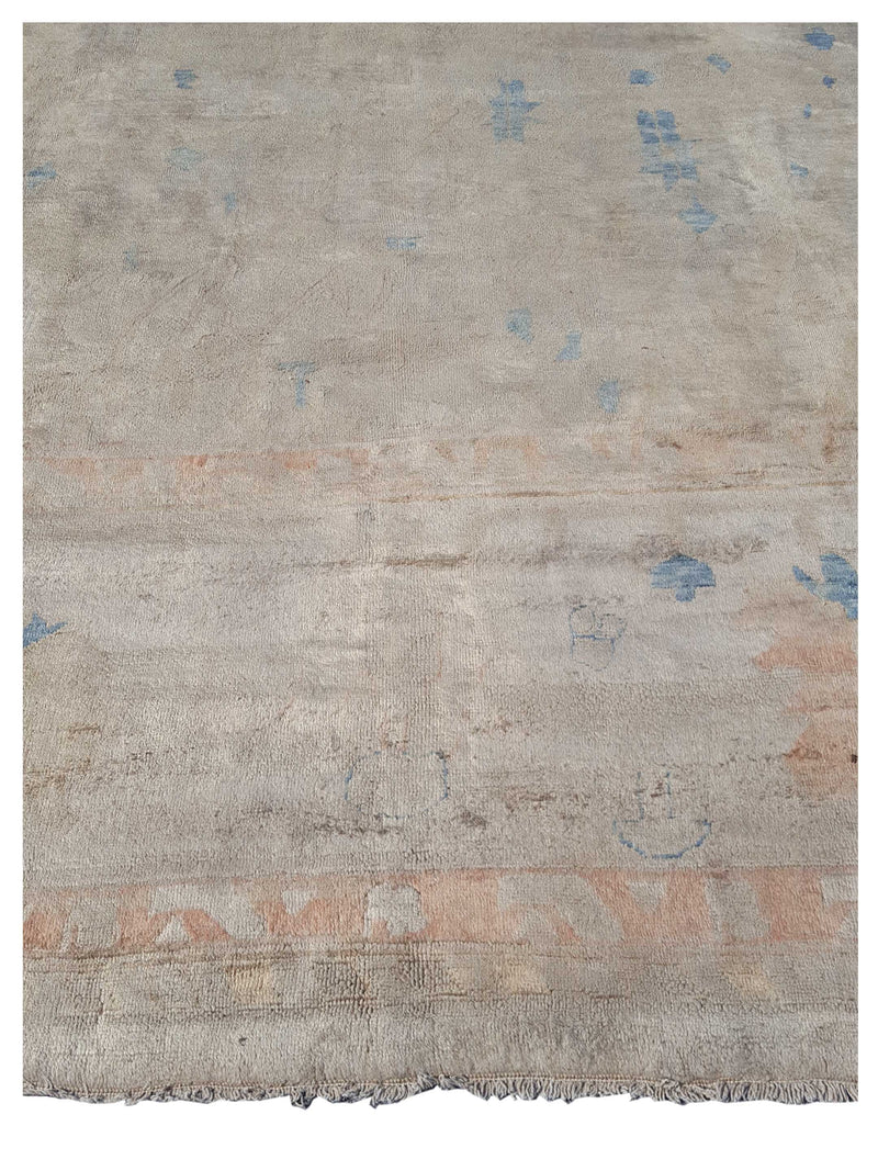 Fasa Antique Ushak 3703 Grey Grey Traditional Antique Rug