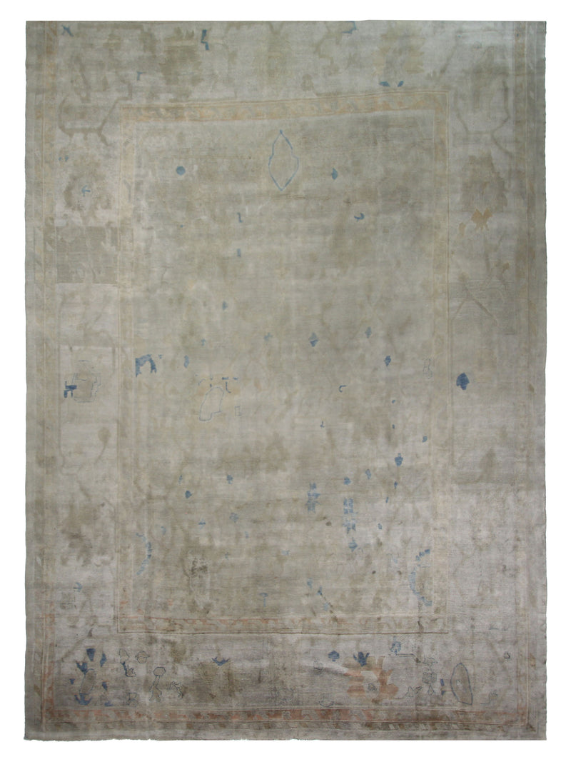 Fasa Antique Ushak  Grey Grey Traditional